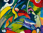 Wassily Kandinsky (1866-1944) - Deux cavaliers et un personnage étendu