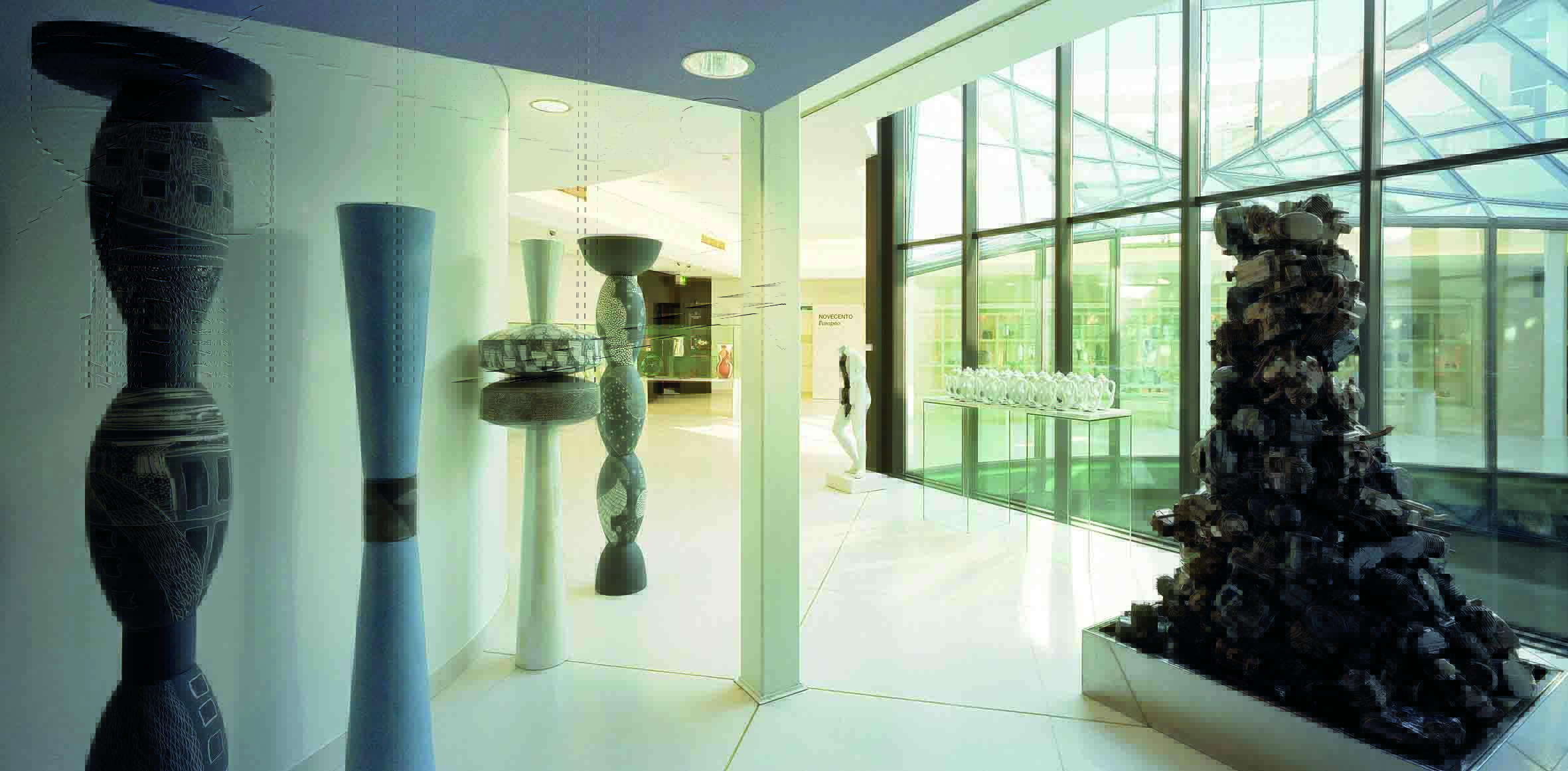 Sala del Mic dedicate alla ceramica artistica contemporanea