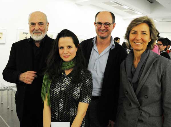 Michelangelo Pistoletto con l’artista Ana María Millán del collettivo Helena Producciones