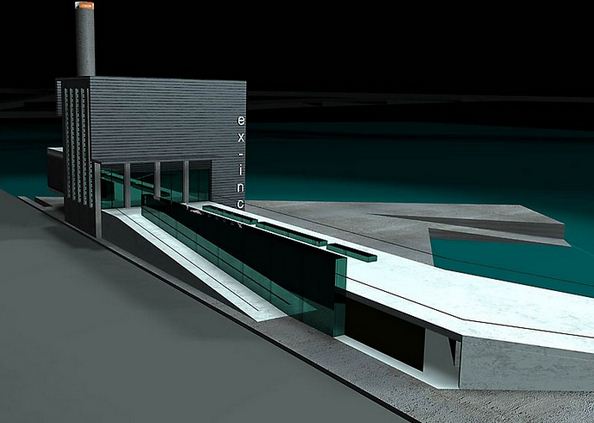 Rendering del progetto Ex_INC Città della musica