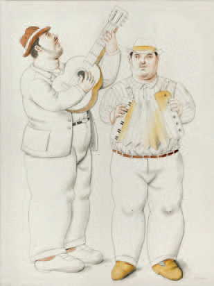 I «Musicisti» dell’ottantenne artista colombiano Fernando Botero