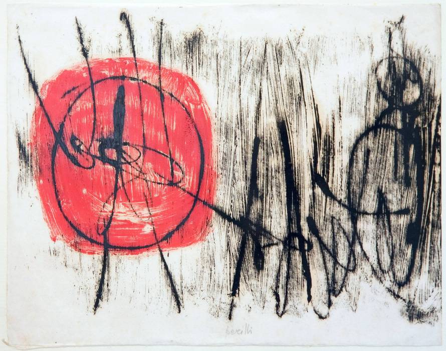 Una delle opere all'asta: Achille Perilli