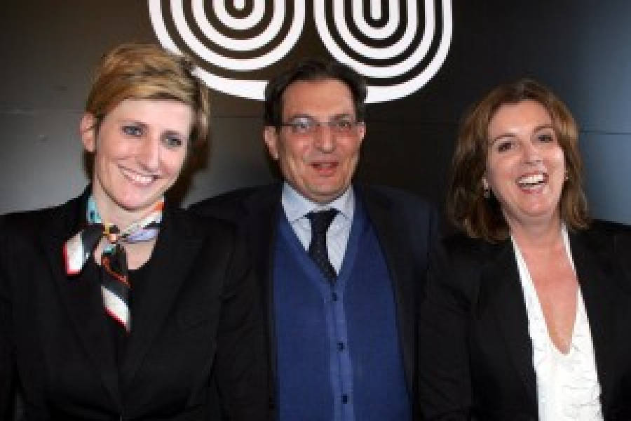 Rosario Crocetta con Mariarita Sgarlata (a destra) e Michela Stancheris