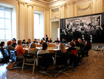 Il tavolo "Cultura Accessibile" al Castello di Rivoli - Museo d'Arte Contemporanea partecipa all'opera di Goshka Machuga "The nature of the beast"