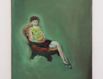 Paola Angelini, Deep Green, olio su lino, 30 x 40 cm, Collezione Privata, 2014